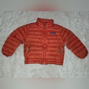 Patagonia Orange Toddler Puffer Jacket